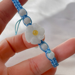 新入荷】本翡翠保証！天然翡翠ブレスレット 手作り 花のブレスレット