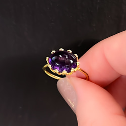 Amethyst Ring【gift box】124 3枚目の画像