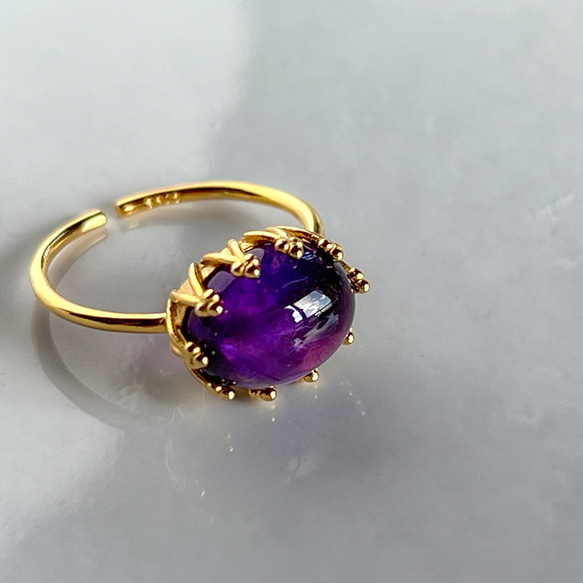 Amethyst Ring【gift box】124 1枚目の画像