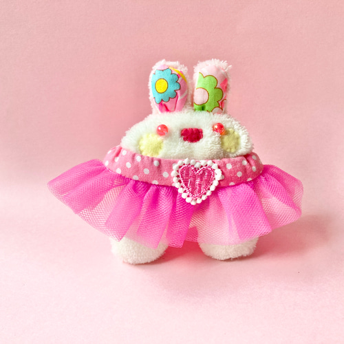 カラフルお耳のハートうちゃぼん（ピンク）うちゃぼん☆7号 うさぎ