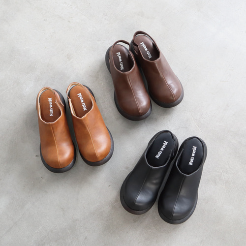 バックベルトサボ | 厚底 甲高 幅広 レディース サボサンダル Nuts