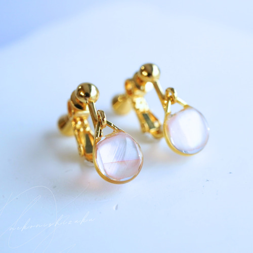 送料無料〗イヤリング ネックレス セット さくらピンク揺れる雫 桜