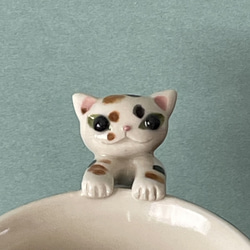 猫取っ手マグ(三毛猫)『猫のマグカップ』 2枚目の画像