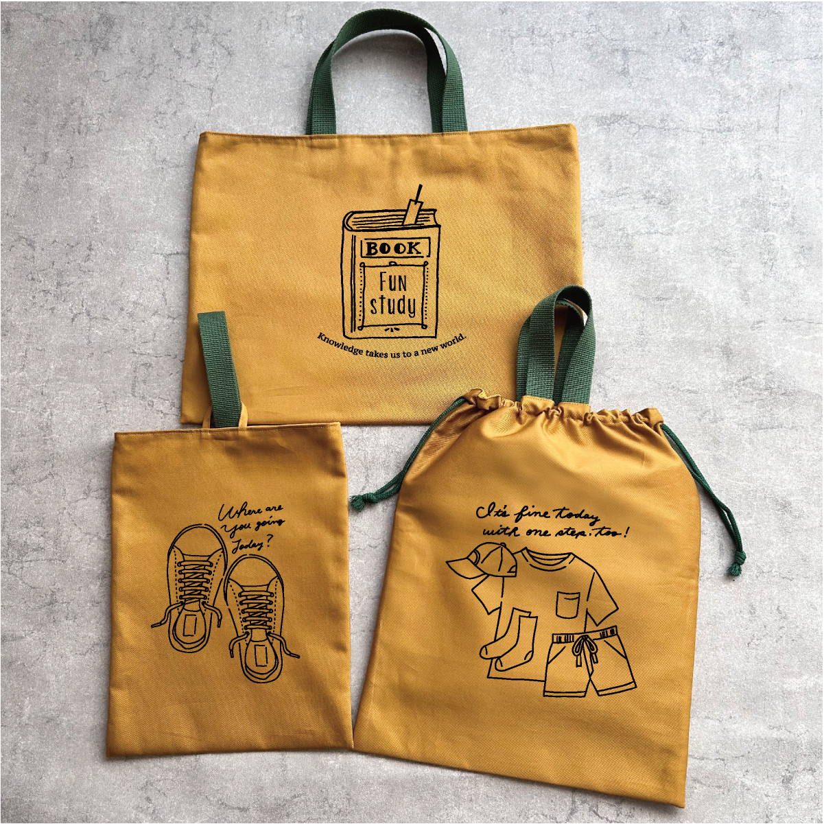 【文字オーダーOK!】入園・入学・新生活にぴったり お得入園グッズ3点セット(キャメル) 5,110円