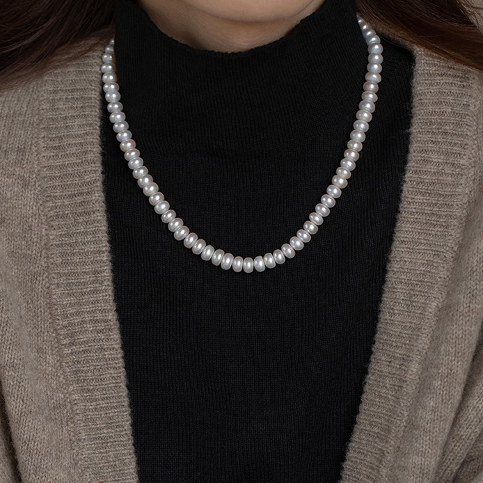 淡水パールのネックレス　真珠 淡水真珠　淡水パール　パール　6月の誕生石　夏の誕生石2024