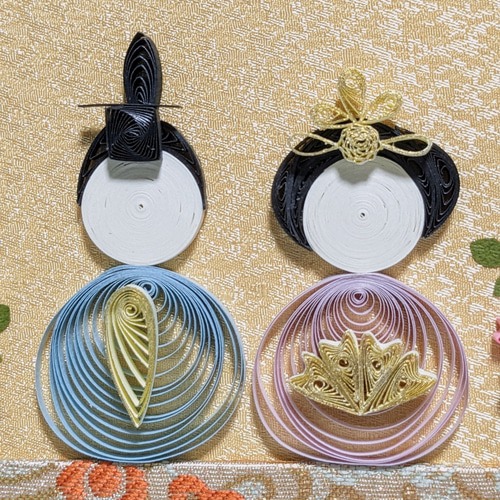 ペーパークイリング ひなまつり 2L版フレーム 立体・オブジェ ツジウ