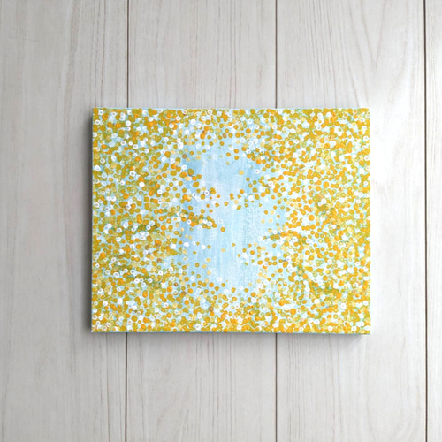 キャンバスアート 抽象画 原画 「mimosa」 絵画 KIKO 通販