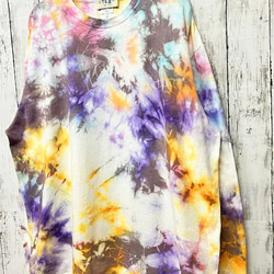 タイダイ染め ビックシルエット 長袖Ｔシャツ Lサイズ　HIPPIES DYE HD21-19 7枚目の画像