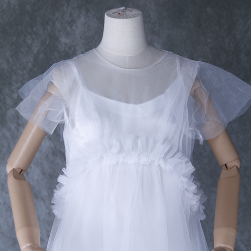 送料無料！パーティードレス 妊婦 オフホワイト ツーピース ソフト  