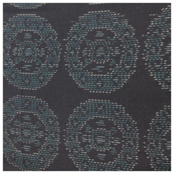 上質　正絹　紬　カーキｘ黒　両面違い　長尺400センチ 4枚目の画像