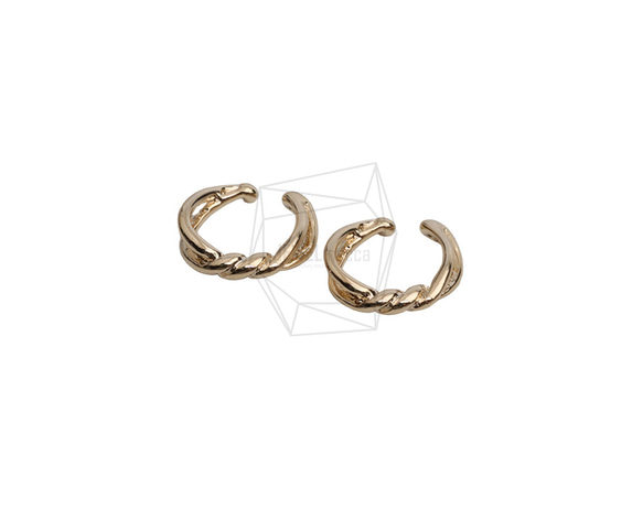 ERG-2613-G【2個入り】ラウンドイヤーカフ/Round Earcuffs Earrings 2枚目の画像