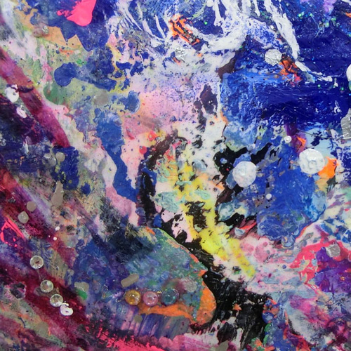 原画 アート 原画「地球」(A) 額サイズ35×48㎝ パワーアート 絵画 息吹 友也