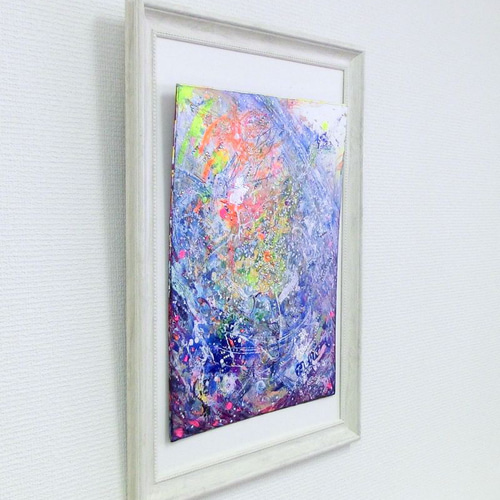 原画「地球」(A) 額サイズ35×48㎝ パワーアート 絵画 息吹 友也