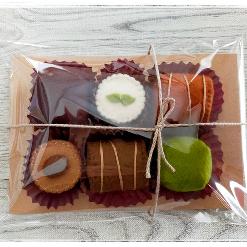 ハンドメイド☆フェルトチョコ6個セット☆ おもちゃ・人形 potittona