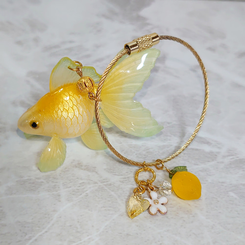 琉金さんバッグチャーム(レモン) バッグチャーム ひめもも 通販