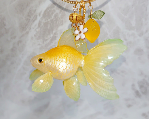 琉金さんバッグチャーム(レモン) バッグチャーム ひめもも 通販