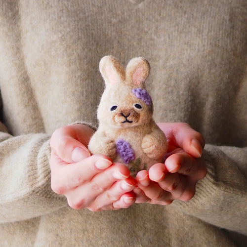 眠りうさぎ様 眠たい白うさぎ￤完売｜saki_813