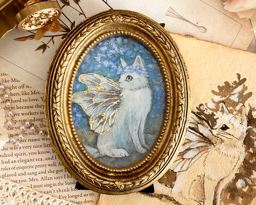 【原画】『苔むした猫　阿吽』植物　絵画　アンティーク 原画】『苔むした猫 阿吽』植物 絵画 アンティーク - メルカリ