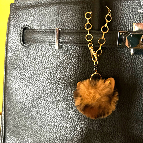 猫ちゃんバッグチャーム✨茶 バッグチャーム Moo🩶Heart