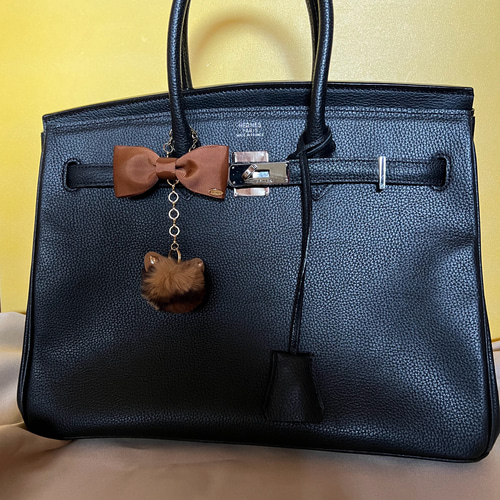 猫ちゃんバッグチャーム✨茶 バッグチャーム Moo🩶Heartムーハート