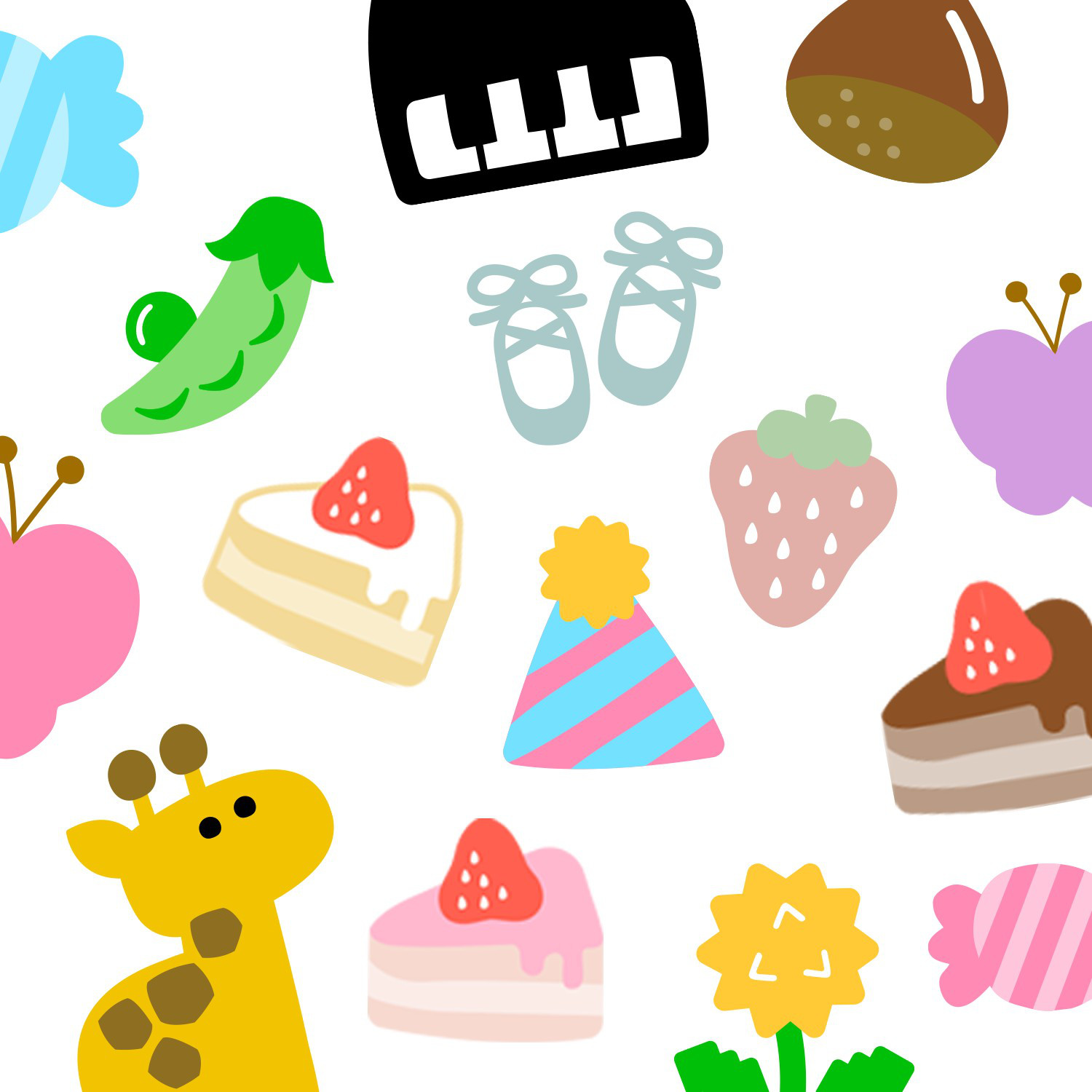 新アイコン【26種】追加✨ きっと見つかる♥️ キミのマーク お名前シール タグシール 透明シール