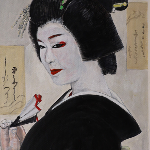 【駆ける】　頑張る人に(^^) アクリル画　原画の販売です 駆ける】 頑張る人に(^^) アクリル画 原画の販売です