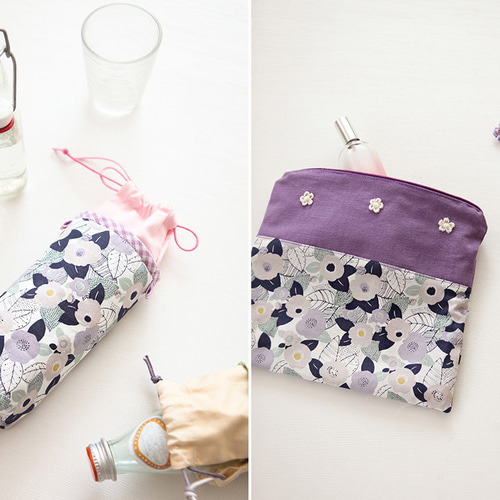 韓国製 花柄 アーバンカメリア 椿柄 カメリア 生地 コットン100