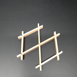 麻の葉 組子 キット 木工 木工品 プレート コースター 4枚目の画像