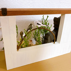 totorigiの森　シマエナガ　シマリス　ミニチュア　動物　木工　インテリア雑貨　壁掛け 9枚目の画像