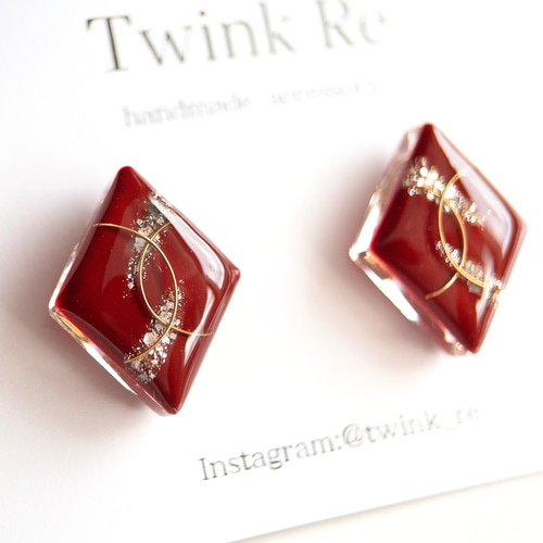 振袖に 赤 和風 ピアス イヤリング レッド 着物 浴衣 振袖 袴 結婚式