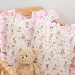 韓国製 動物柄 熊柄 パジャマベア オーガニック生地 コットン100％シーチング Pajama Bear 10枚目の画像