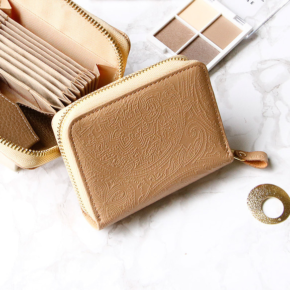 最新モデル SATTO Pro 新色 折り財布 ミルクティ