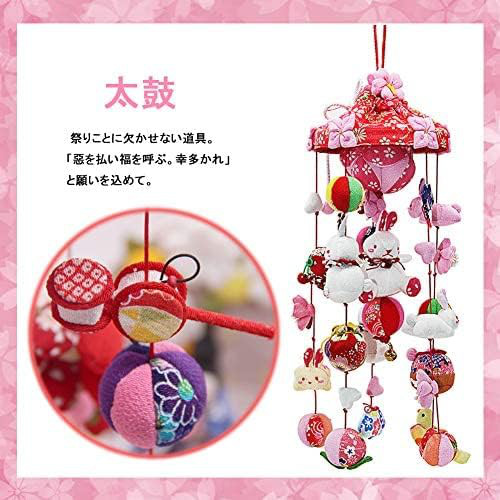 OKBABY つるし雛 つるし飾り 吊るし飾り 天然木製台付 44cm OKBABY つるし雛 つるし飾り 吊るし飾り 天然木製台付 44cm