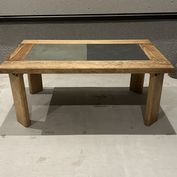 木✖️石　STONE LOW TABLE    M&K 1枚目の画像