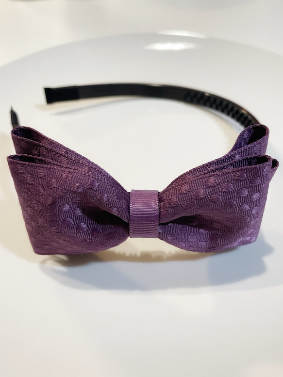 ガーゼケットオーダー⭐︎ドットリボンパープル