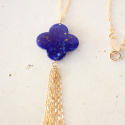 14KGF lapis lazuli　necklace[kgf5206] 2枚目の画像
