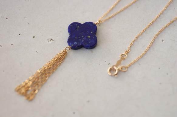 14KGF lapis lazuli　necklace[kgf5206] 1枚目の画像