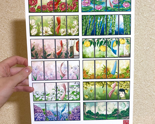 idiro yamaguchi 花の版画 プリント版 idiro yamaguchi 花の版画