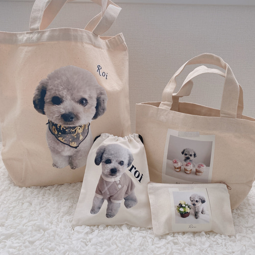 かわいい♡トイプードルちゃん巾着バッグ