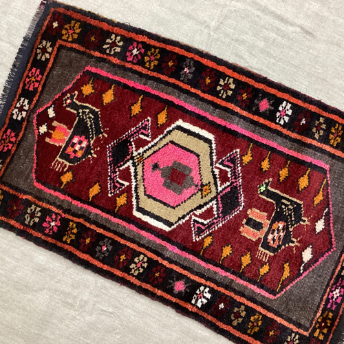 ホットセール 116×215薔薇春ラグ アンティークレッド トルコ メダリオン Rug Carpet