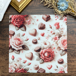【EP131】コラージュ素材 バレンタイン フローラルチョコレート 8枚目の画像