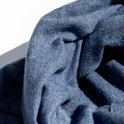 カシミア カシミア/カシミア スカーフ/ピュア ウール スカーフ ショール/リング ベルベット ショール - ブルー オーシャン 10枚目の画像