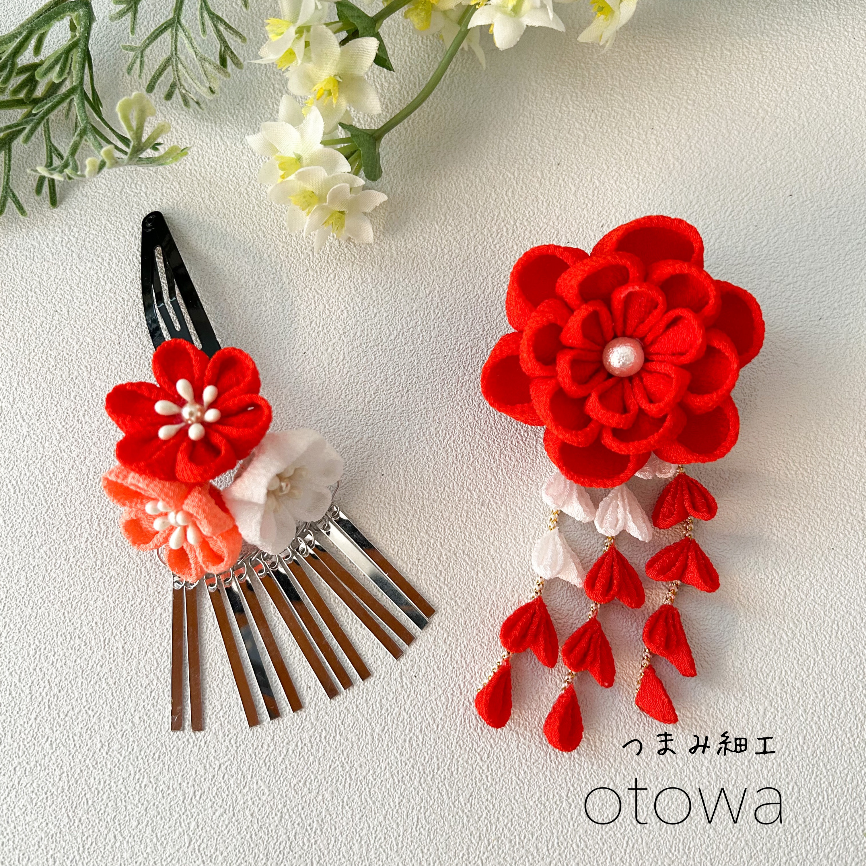 tomさま専用 七五三髪飾りセット 薄紅梅色×パールピンク 6-69 tomさま専用 七五三髪飾りセット 薄紅梅色×パールピンク 6-69 tom