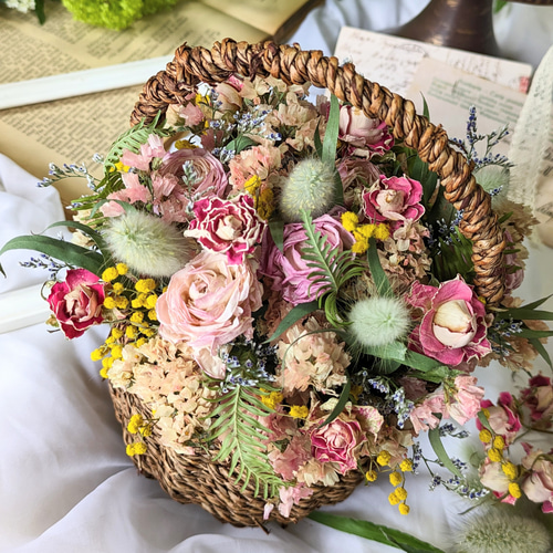 ♡ドライフラワー♡ラナンキュラスと紫陽花のリース♡母の日の贈り物♡ 13d540d6e8c7ea5e1aab3afa65ccb8