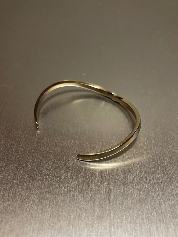 brass one twist bangle バングル ブレスレット 3枚目の画像