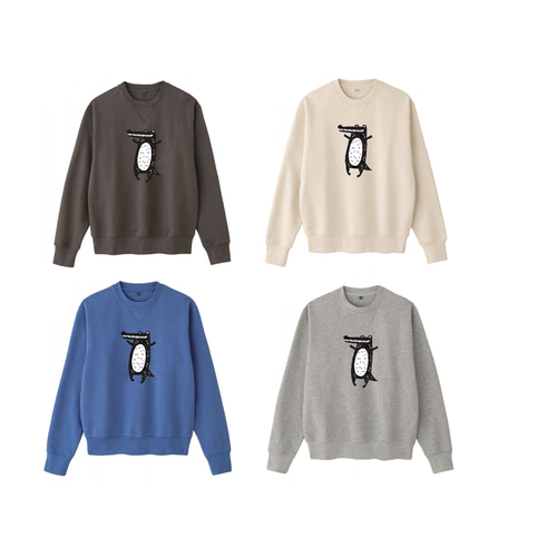 ワニさん スウェットトレーナー 綿100% (男女兼用サイズ)【SS～3L  