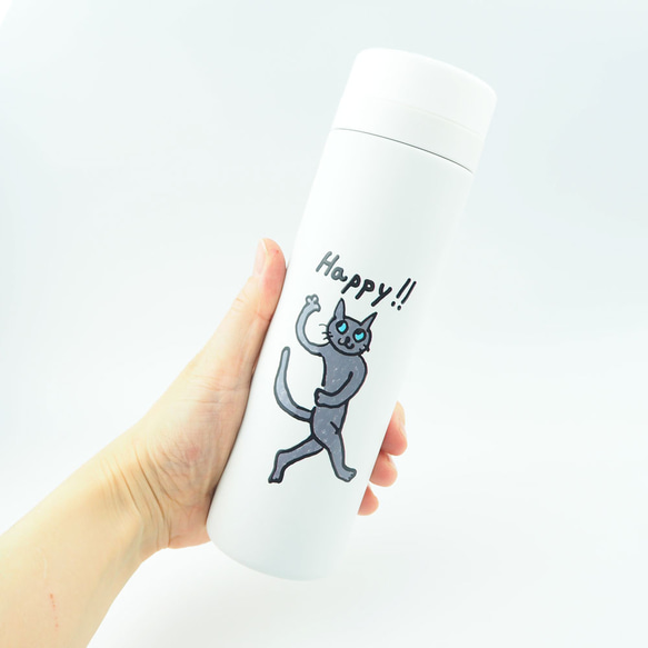 ハッピー・キャット・ラブ　ボトル happy cat ハッピーキャット 水筒 ステンレス 真空 サーモボトル