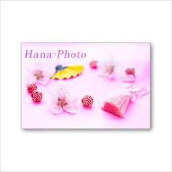 1616）桃の花とおひな様　     ポストカード5枚組 4枚目の画像