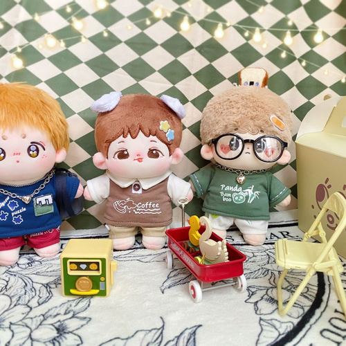 ぬい服　Tシャツ&パンツセット Amazon.co.jp: niannyyhouse ぬいぐるみ 用 20cm人形の服 T