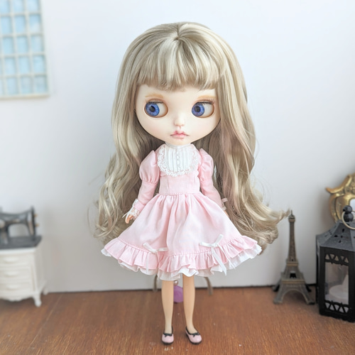 本当に信頼出来る商品 1061※ブライスアウトフィット※ピンクのロリータワンピース ※1/6 服、靴
